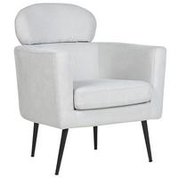 SESSEL Polsterbezug Grau Soby - Grau, Holz/Textil (76/91/70cm) - Beliani