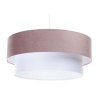 HÄNGELEUCHTE Rosa 40/20 cm - Pink/Weiß, Kunststoff (40/1/20cm) - ONZENO
