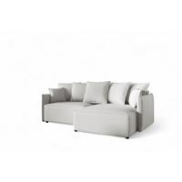 ECKSOFA Minea Mit Schlaffunktion - Creme, Holzwerkstoff/Textil (221/153cm) - Fun Möbel