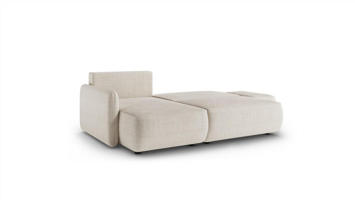 ECKSOFA Luka Mit Schlaffunktion - Beige, Holzwerkstoff/Textil (229/148cm) - Fun Möbel