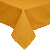 TISCHDECKE senfgelb 137/228 cm, 100% Baumwolle - Dunkelgelb, Textil (137/228cm) - Homescapes