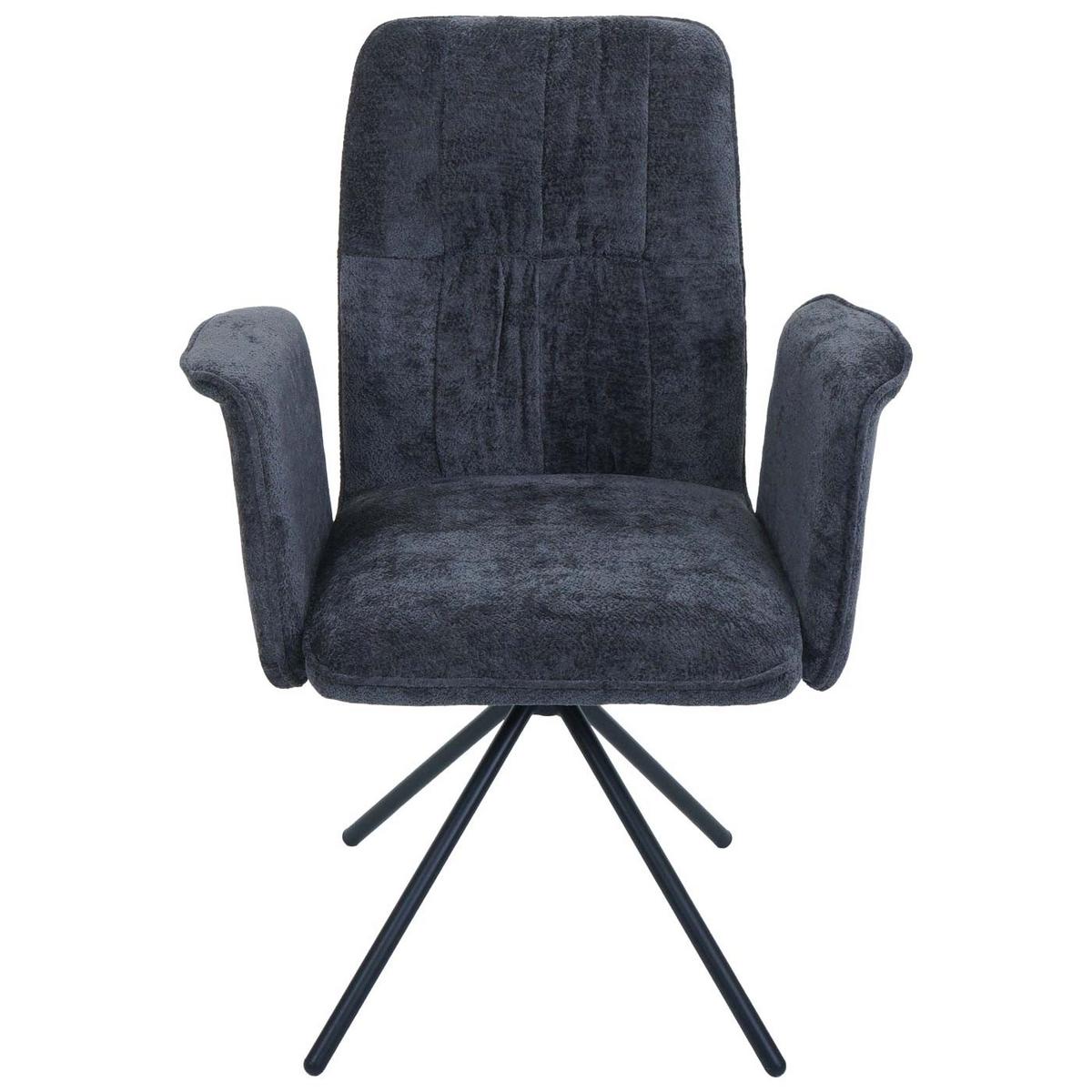 ESSZIMMERSTUHL Grau 2er-Set - Dunkelgrau/Grau, Textil (70/94/60cm) - MCW