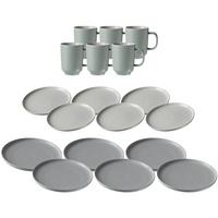 TAFELSERVICE Jasper mint 18er Set - Mintgrün, Keramik (2/2/2cm) - Ritzenhoff Breker