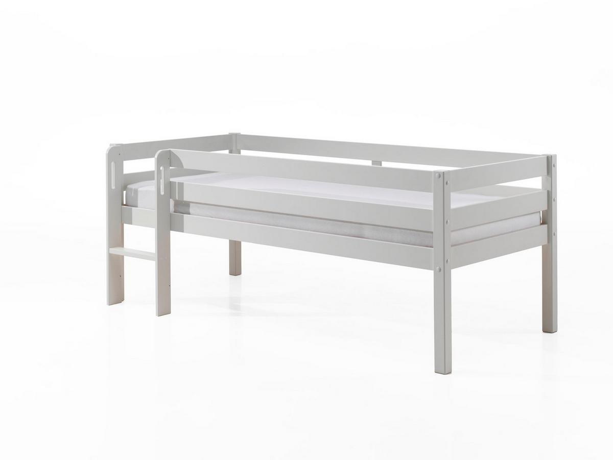 KOJENBETT Karolina 208x83x105 aus Massivholz in Weiß - Weiß Hochglanz, Holz (90/200cm) - 58aufmkessel