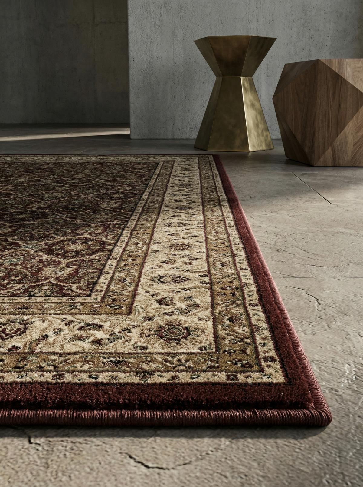 TEPPICH Kurzflor GEISLER in Rot, orientalisch, aus Polypropylen, 80 x 150 cm - Rot, Textil (150/80cm) - KADIMA DESIGN