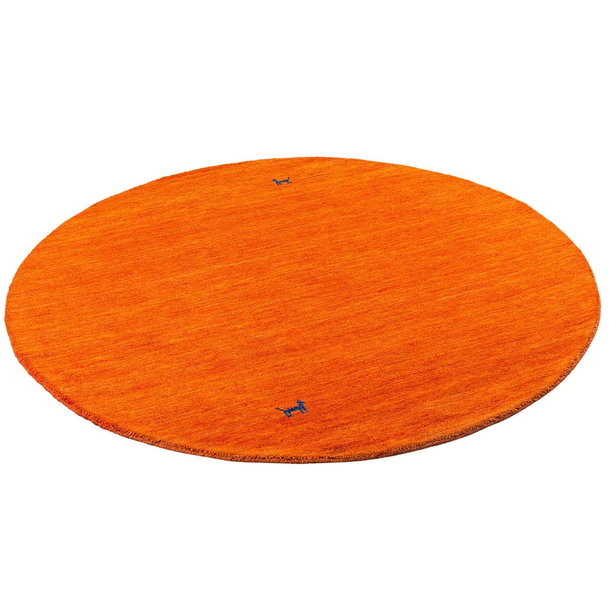 NATUR TEPPICH INDO NEPAL GABBEH SHIVA RUND - Terracotta, Textil (150/150cm) - Pergamon