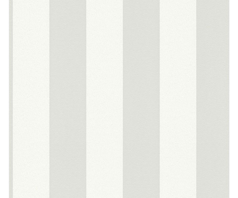 VLIESTAPETE Grau 53/1005 cm - Weiß/Grau, Textil (53/1cm) - KUNSTLOFT