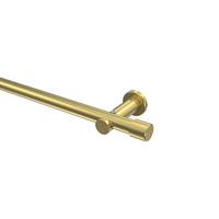 GARDINENSTANGE Platon Santo 180 cm, 1-läufig (ohne Ringe), 20 mm Ø Messing-Optik - Messingfarben, Metall (180cm) - INTERDECO