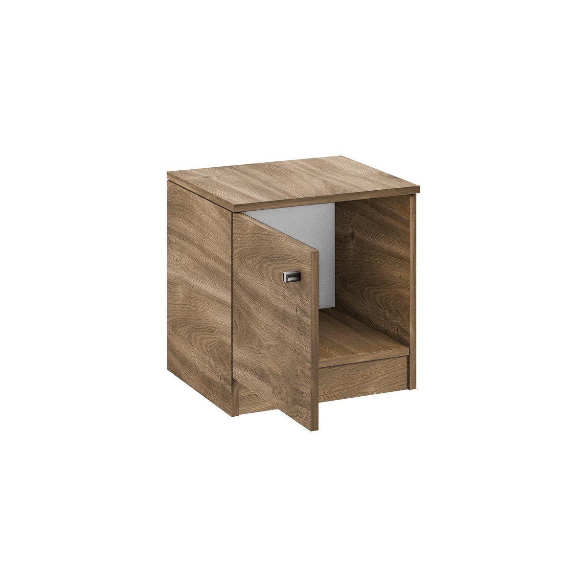 NACHTTISCH NESTOS 40x40,5x40 cm Braun - Braun, Holzwerkstoff (40/40.5/40cm) - MASSENO