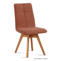 ESSZIMMERSTUHL drehbar (4er-Set) Dorea 47x92x60 Eiche geölt/Cognac - Cognac/Eichefarben, Kunststoff (60/92/47cm) - 58aufmkessel