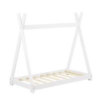 KINDERBETT Onejda - Weiß, Holz (70/140cm) - [en.casa]