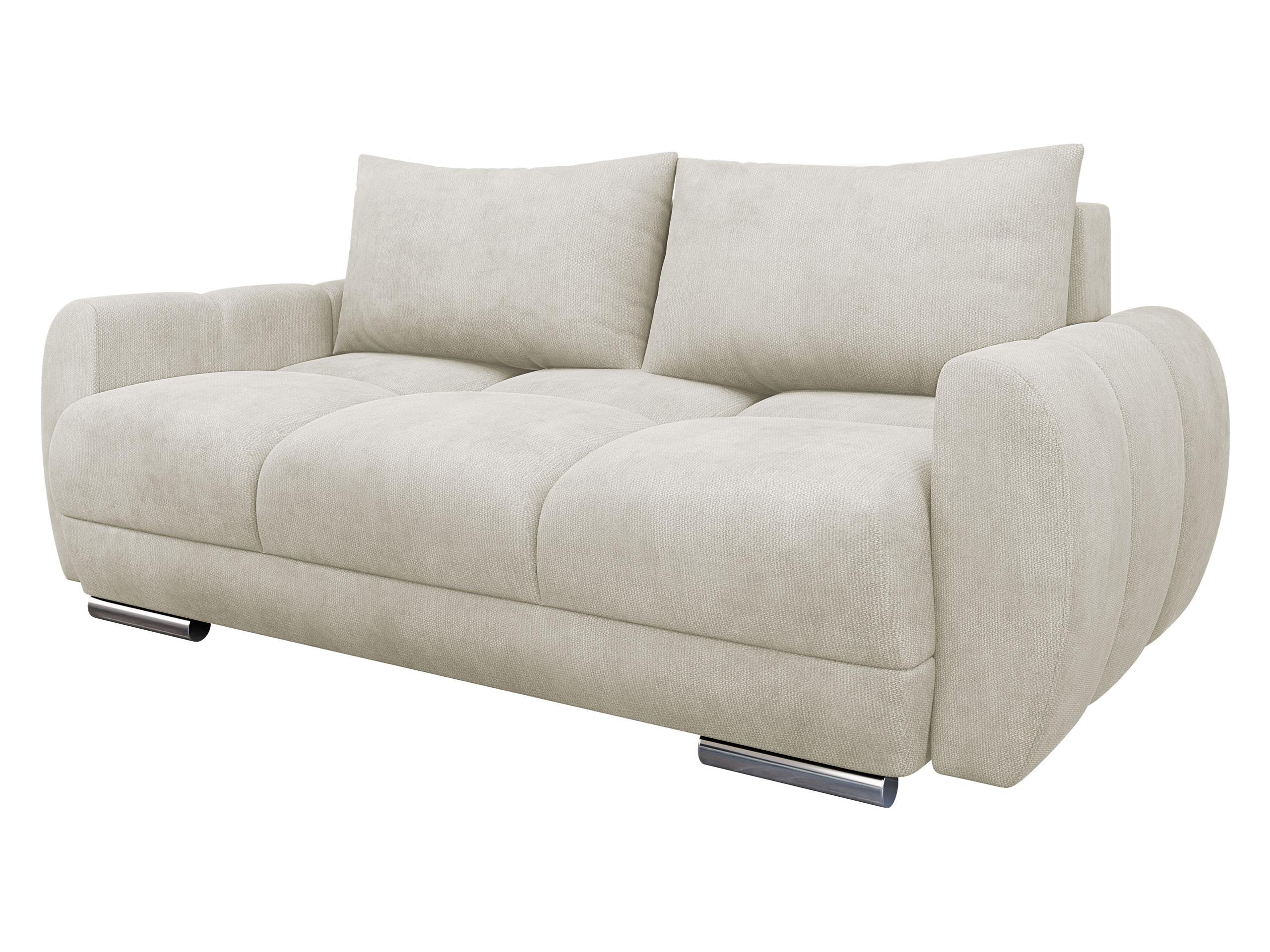 SOFA Logo 2 - Sandfarben/Silberfarben, Holz/Kunststoff (186/89/97cm) - MIRJAN24