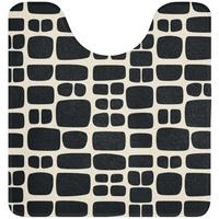 WC-VORLEGER Modern - Bio - Schwarz Toilettenvorleger 55x60 cm - Anthrazit, Textil (55/1cm) - OnlyWow