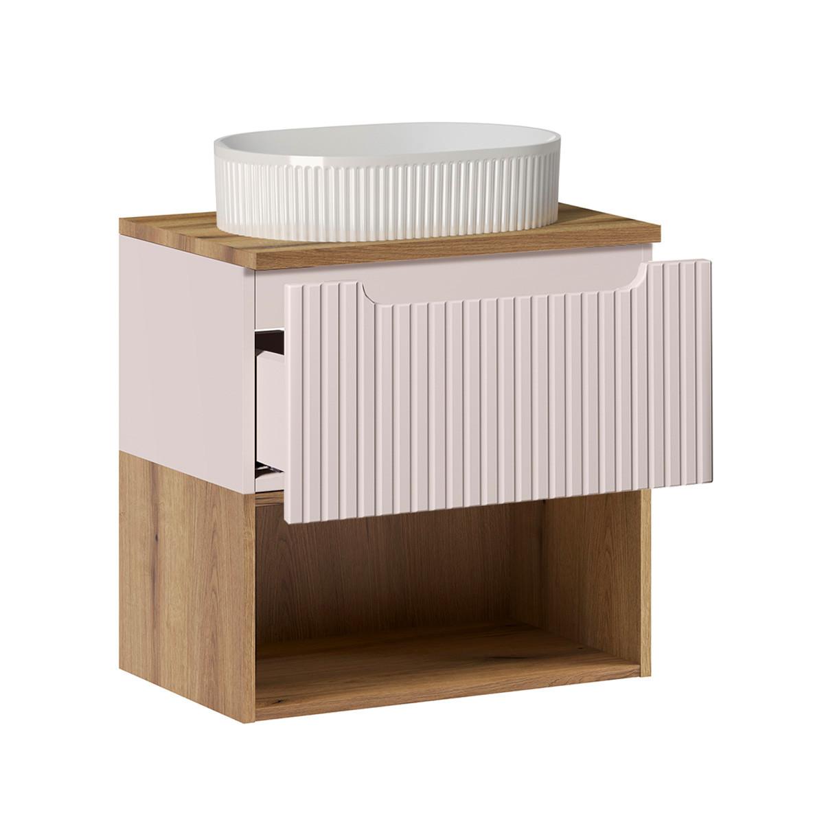 WASCHTISCH 60.4cm Riva Kaschmir - Beige, Holzwerkstoff (60.4/60/40cm) - Petits-meubles