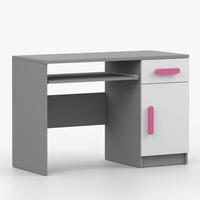 KINDERSCHREIBTISCH Jonas II 08 110 cm, 110/75/50, grau - Grau, Holzwerkstoff (110/75/50cm) - imoebel24