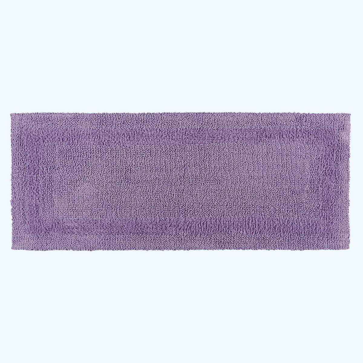 BADEMATTE 40/100 cm, 100% Baumwolle, wendbar - Flieder, Textil (40/100cm) - Homescapes