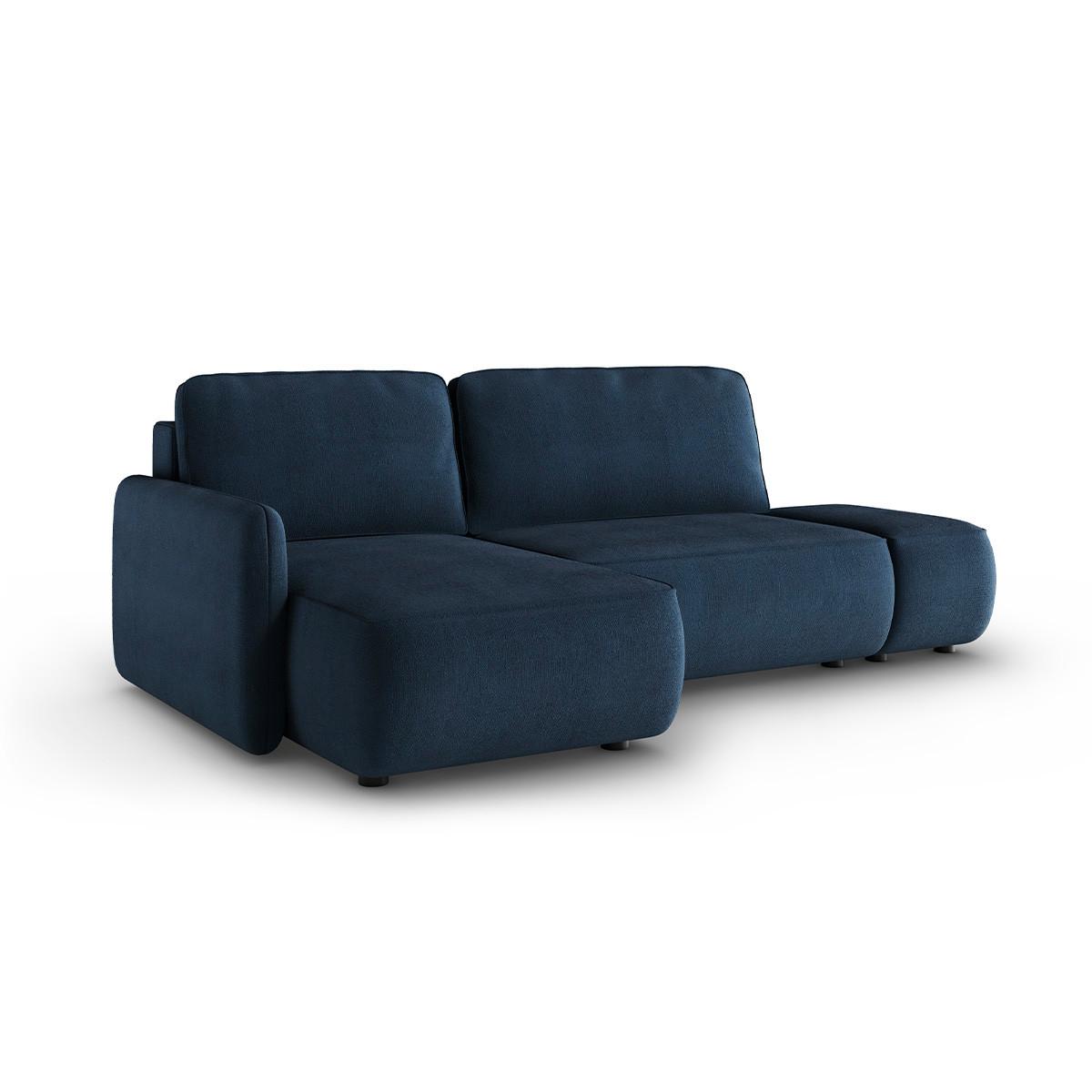 ECKSOFA Alessio 3 Sitzplätze Dunkelblau - Blau, Holz (229/148cm) - Petits-meubles