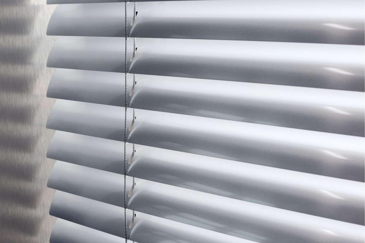 JALOUSIE venetianische mit Silber Zugschnu 120x250 - Silberfarben, Metall (120cm) - STORESDECO