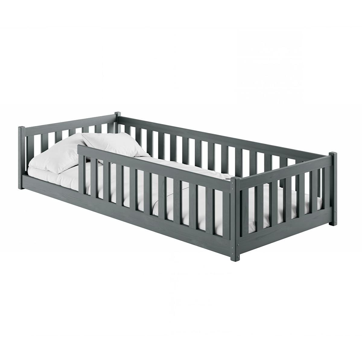 BETT Maya Anthrazit - Anthrazit, Holz - Petits-meubles