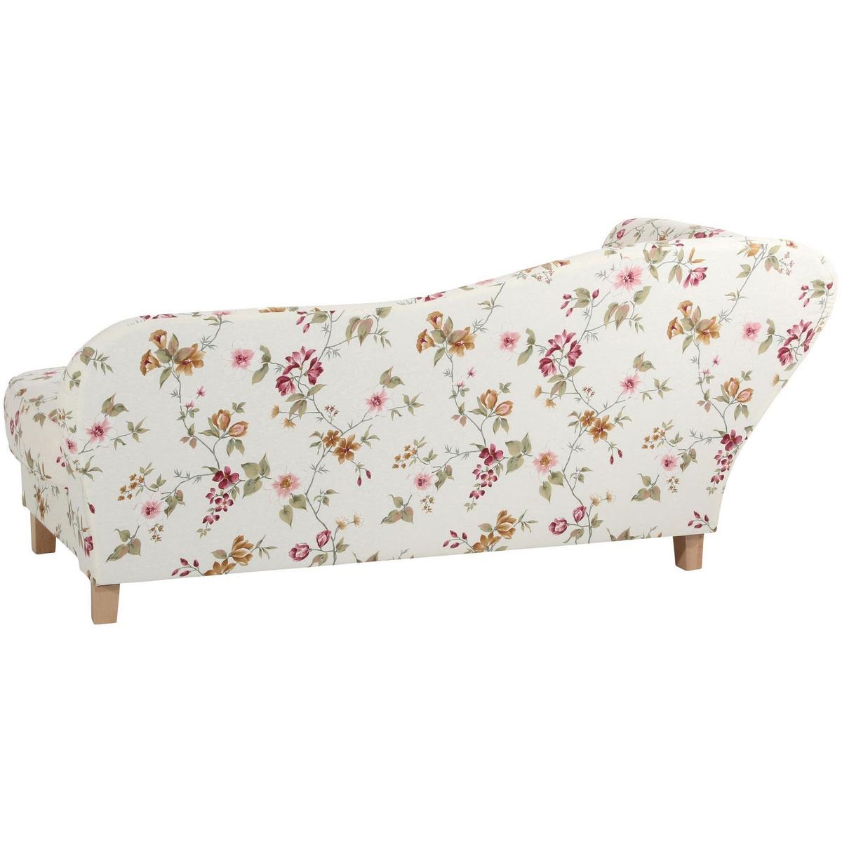 RECAMIERE mit Armteil links klappbar Katia Bezug Flachgewebe Buche natur / weiß - Weiß, Kunststoff (190/82/88cm) - 58aufmkessel
