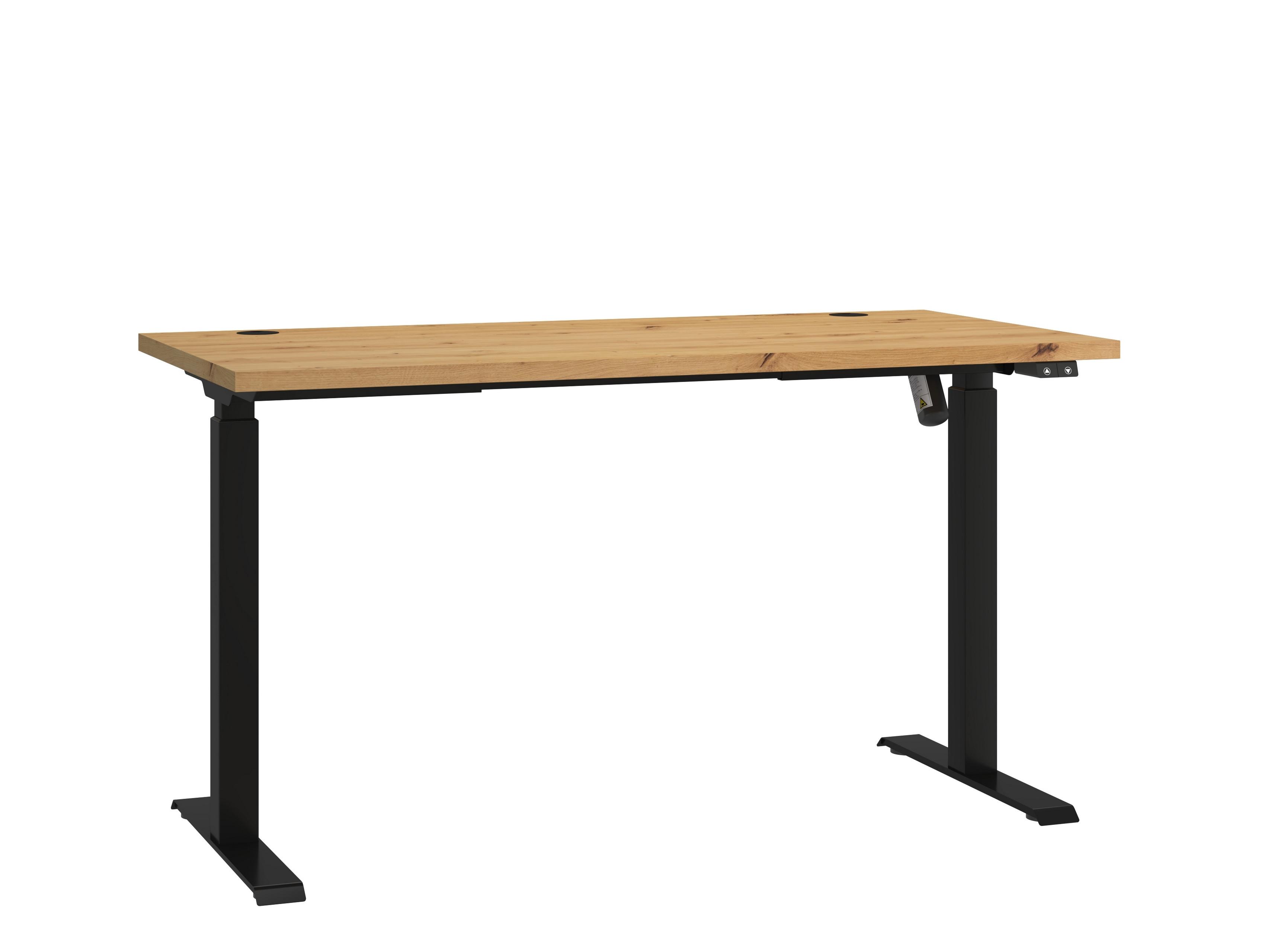 SCHREIBTISCH MALTESA 138x67x120,8 cm Bürotisch Computertisch, Eiche Artisan - Eiche Artisan, Holzwerkstoff (67/138/120.8cm) - MASSENO
