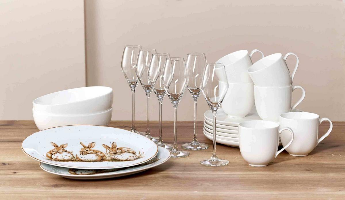 SERVIERSCHALEN Skagen weiß ø 18 cm 6er Set - Weiß, Keramik (18cm) - Ritzenhoff Breker