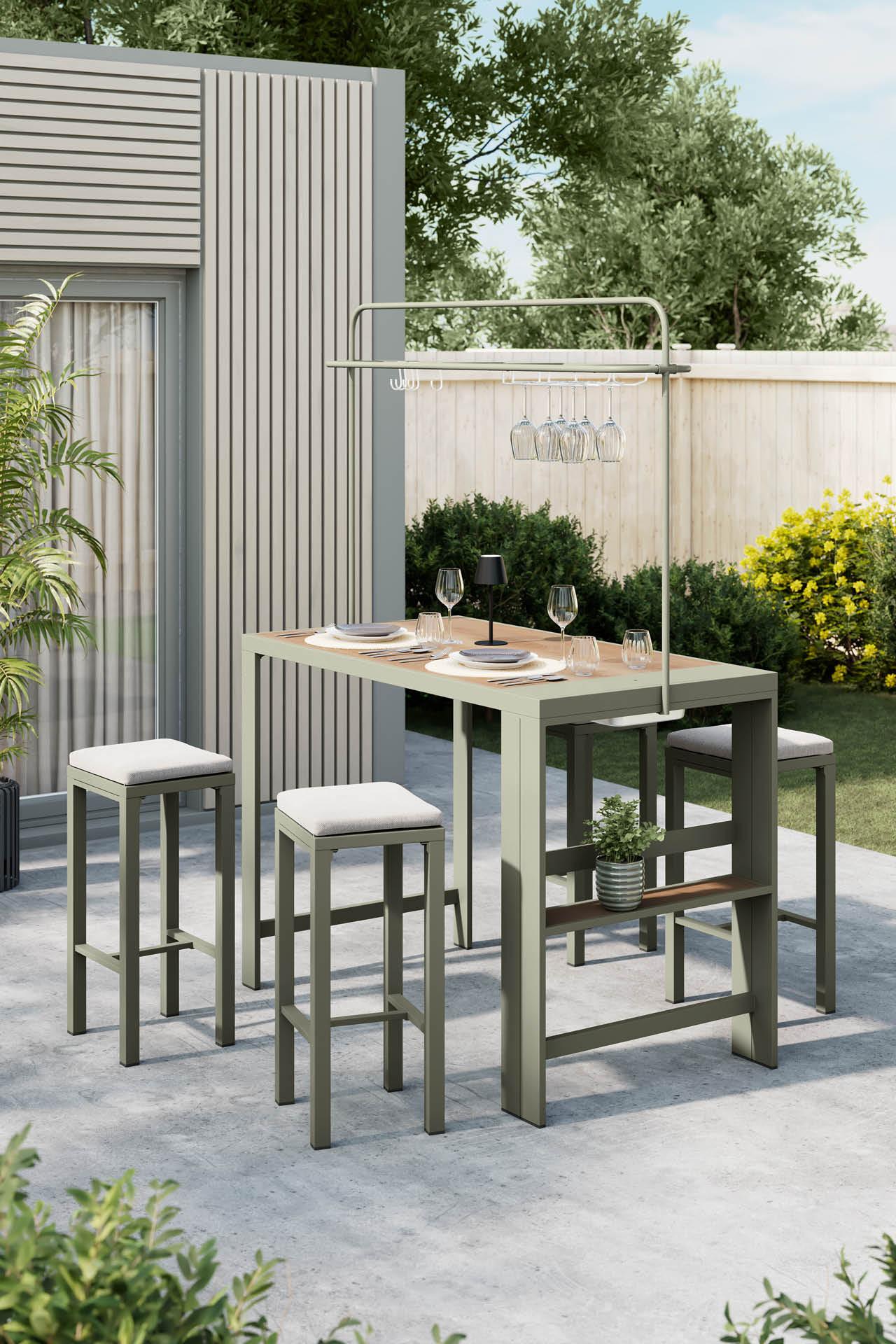 Garten-Barset auf Terrasse