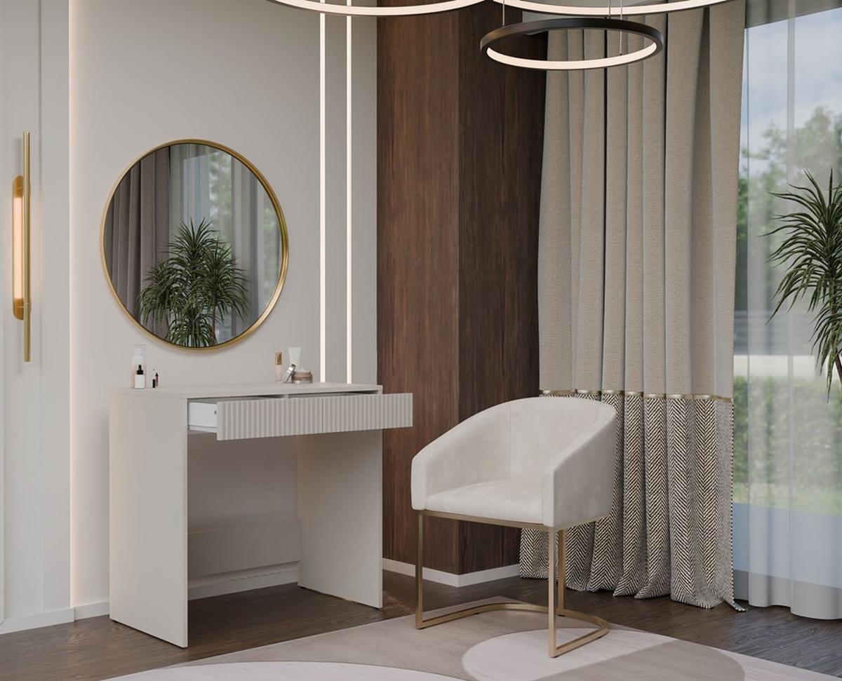 SCHREIBTISCH Slim Kaschmir 81/80/50 - Kaschmir, Holzwerkstoff (90/50/80cm) - RAUMHIRSCH FURNITURE