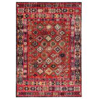 KURZFLOR DESIGNER TEPPICH MODERN VINTAGE ORIENT MUSTER - Anthrazit, Textil (120/170cm) - Pergamon