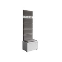 GARDEROBEN-SET Grawis 60 IV - Silberfarben/Grau, Holzwerkstoff/Kunststoff (64.5/45/34cm) - MIRJAN24