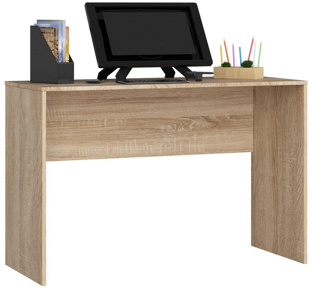 SCHREIBTISCH Eiche Sonoma 79/120/126 - Sonoma Eiche, Holzwerkstoff (125/55/79cm) - RAUMHIRSCH FURNITURE