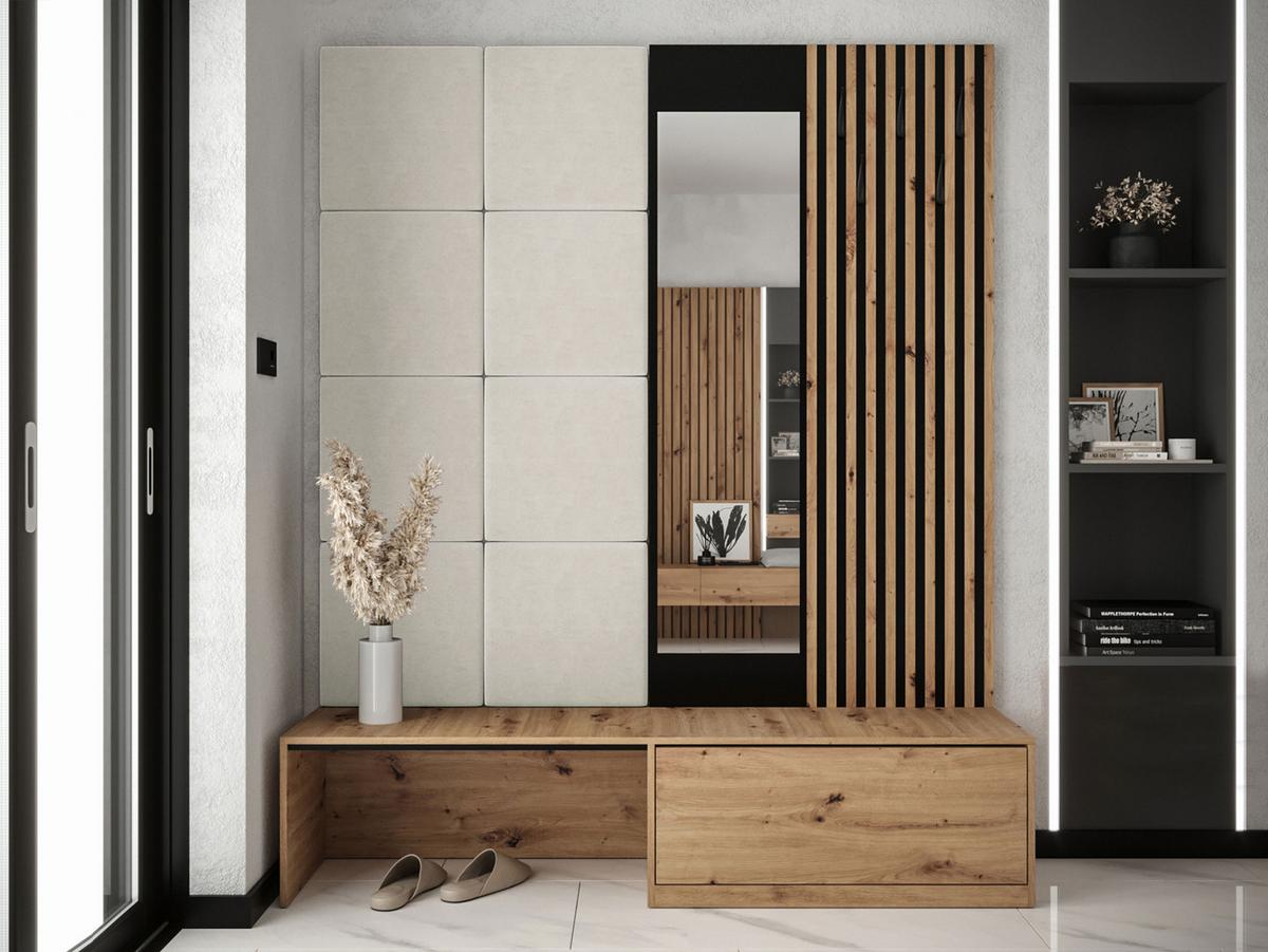 GARDEROBE Premium - Beige, Holzwerkstoff (172/205/42cm) - MIRJAN24