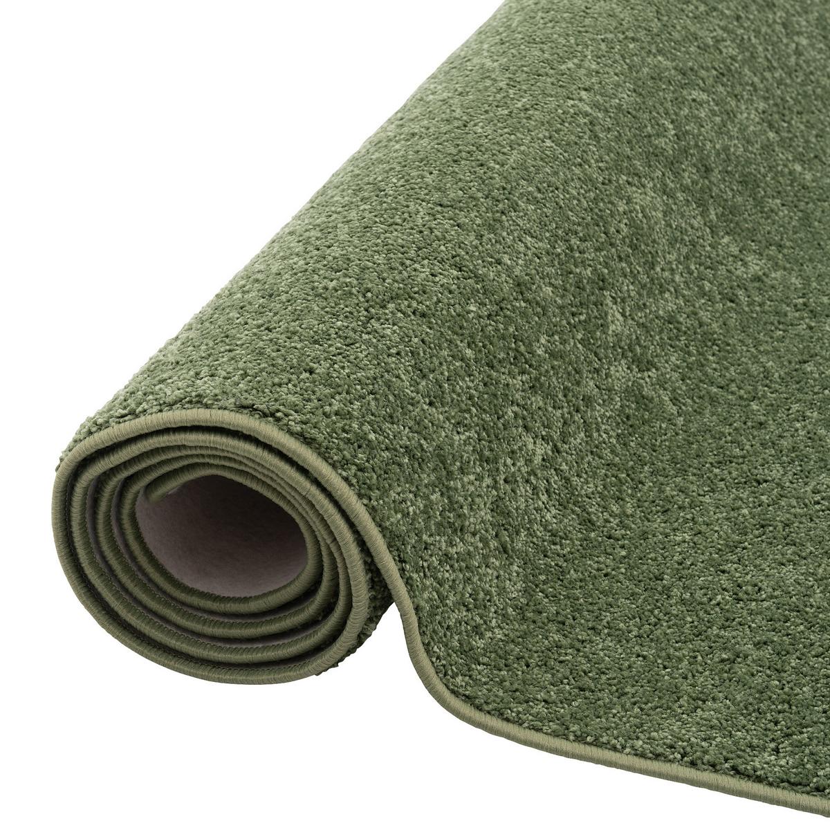 HOCHFLOR LANGFLOR TEPPICH LÄUFER COTTAGE - Grün, Textil (80/320cm) - Snapstyle