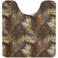 WC-VORLEGER Tropisch - Blätter - Gold Toilettenvorleger 55x60 cm - Goldfarben, Textil (55/1cm) - OnlyWow