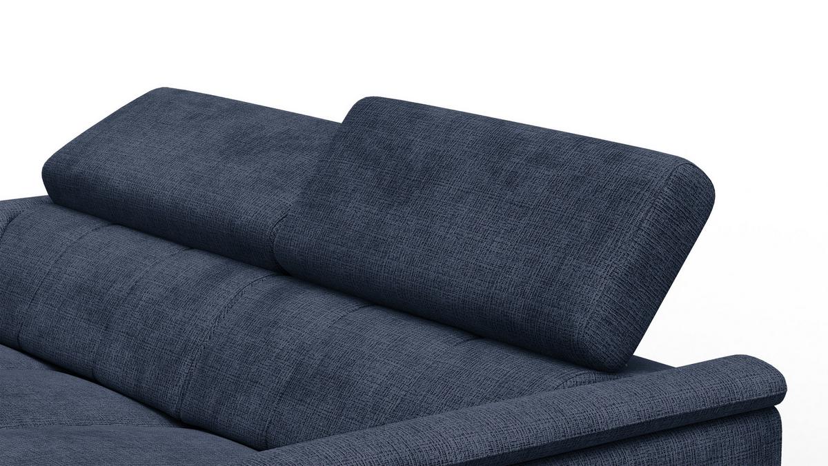 RELAXSOFA RODEN 3-Sitzer, marineblau - Dunkelblau, Holz/Textil (194/82/103cm) - Wozimo