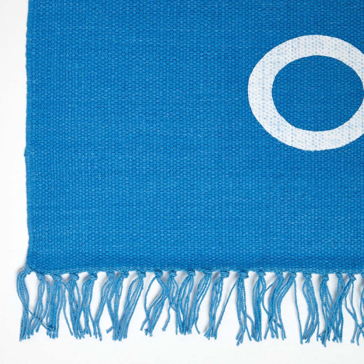 BAUMWOLLTEPPICH Keep Calm and Carry On 60/100 cm - Blau, Textil (60/100cm) - Homescapes