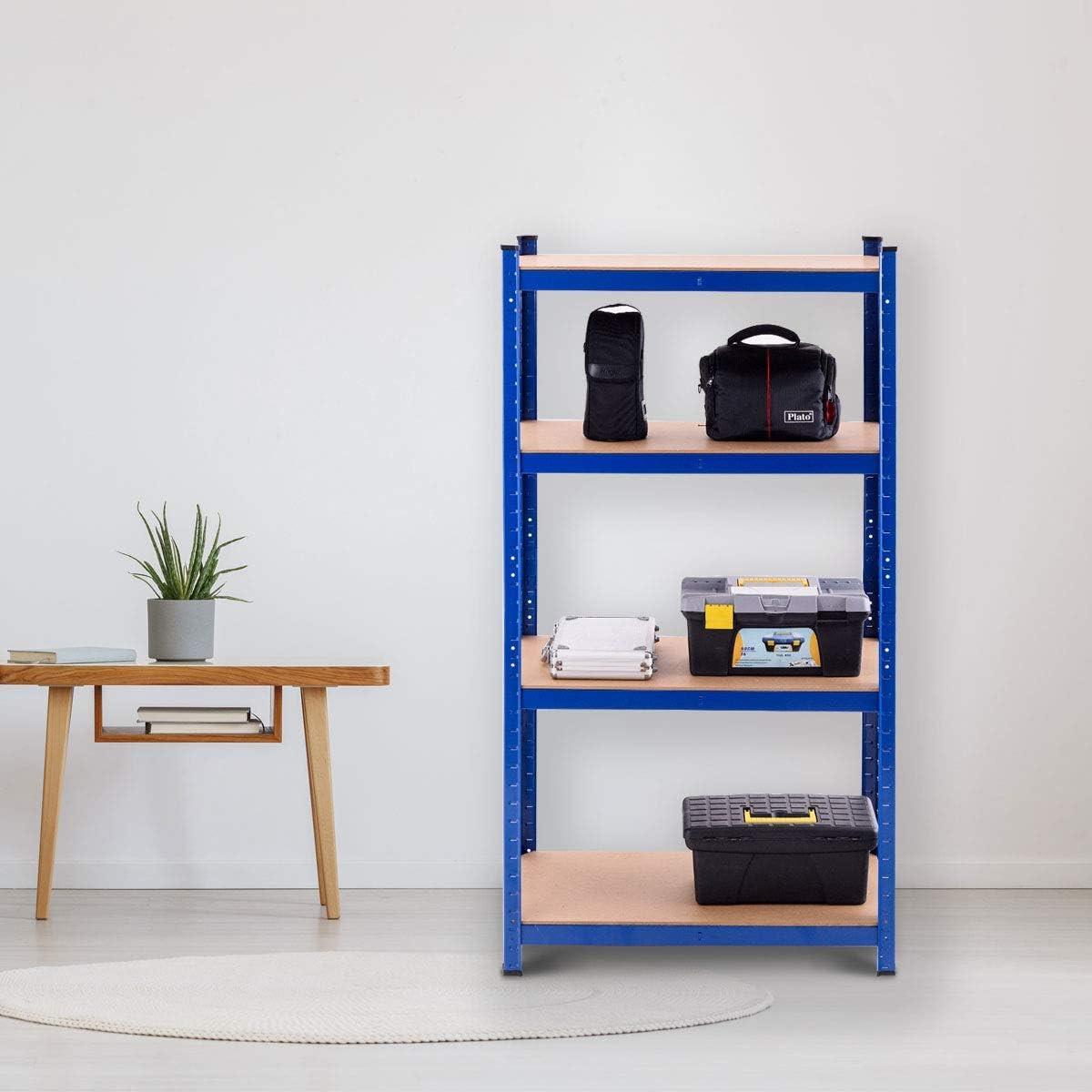 LAGERRGAL Blau - Blau, Holz (80/160/40cm) - COSTWAY