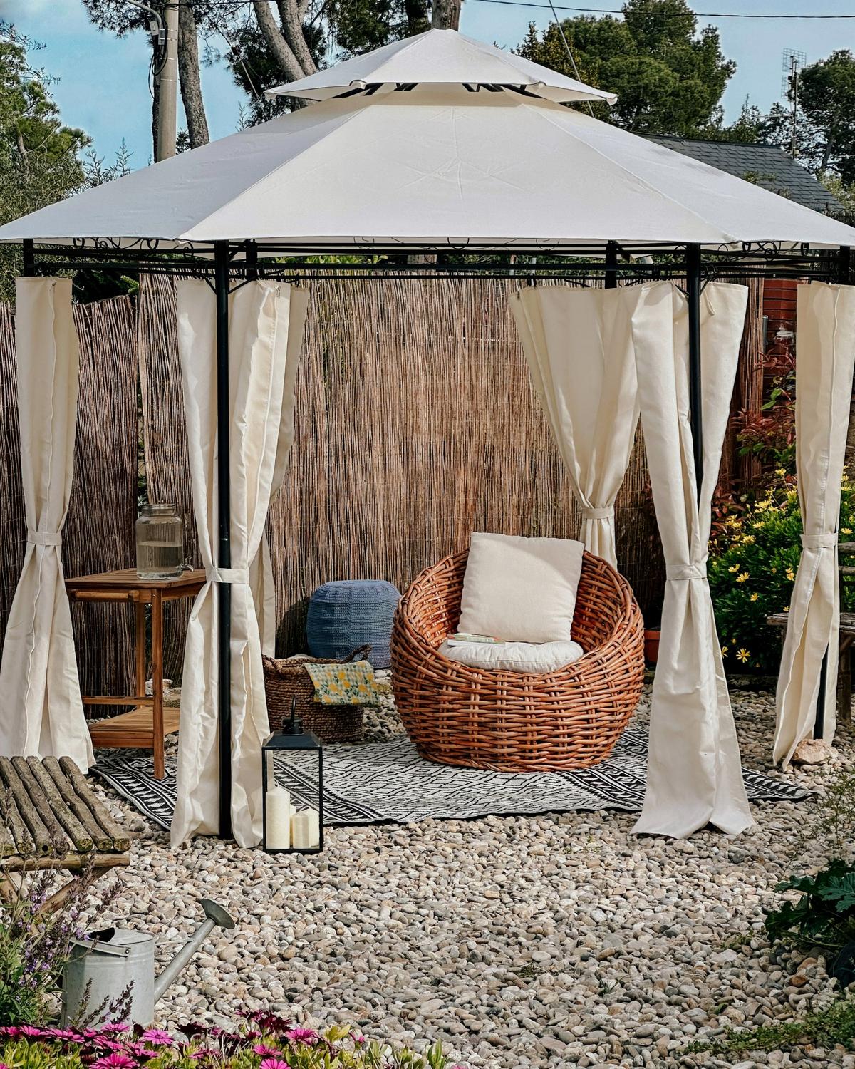 RATTANSTUHL Rattan natürlich Lerici - Naturfarben, Naturmaterialen (97/80/55cm) - Beliani