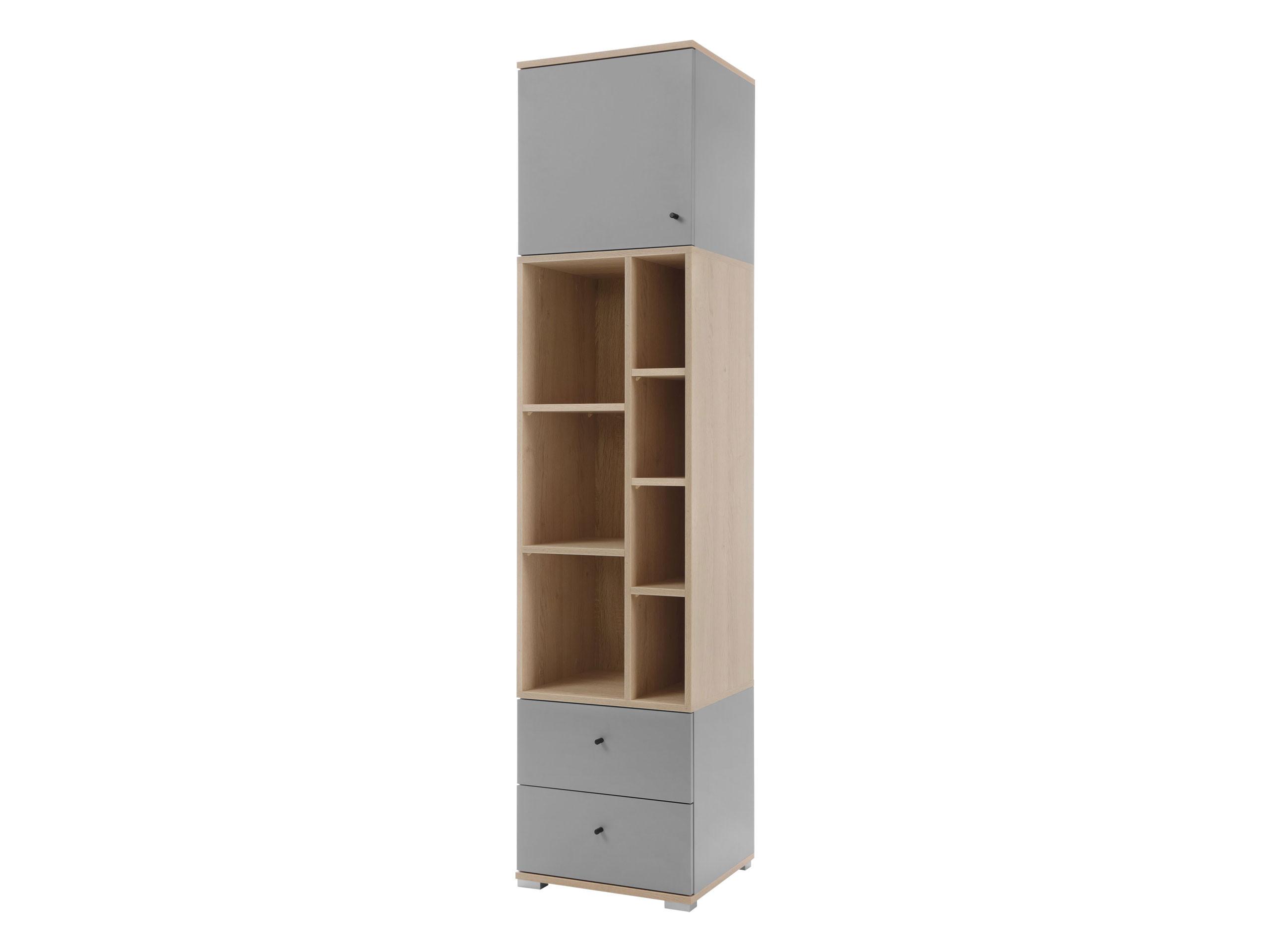 REGAL Oro OR03 - Schwarz/Naturfarben, Holzwerkstoff/Kunststoff (40/195/45cm) - MIRJAN24