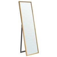 STEHSPIEGEL gold rechteckig 40/140 cm Torcy - Goldfarben, Kunststoff (40/140/3cm) - Beliani