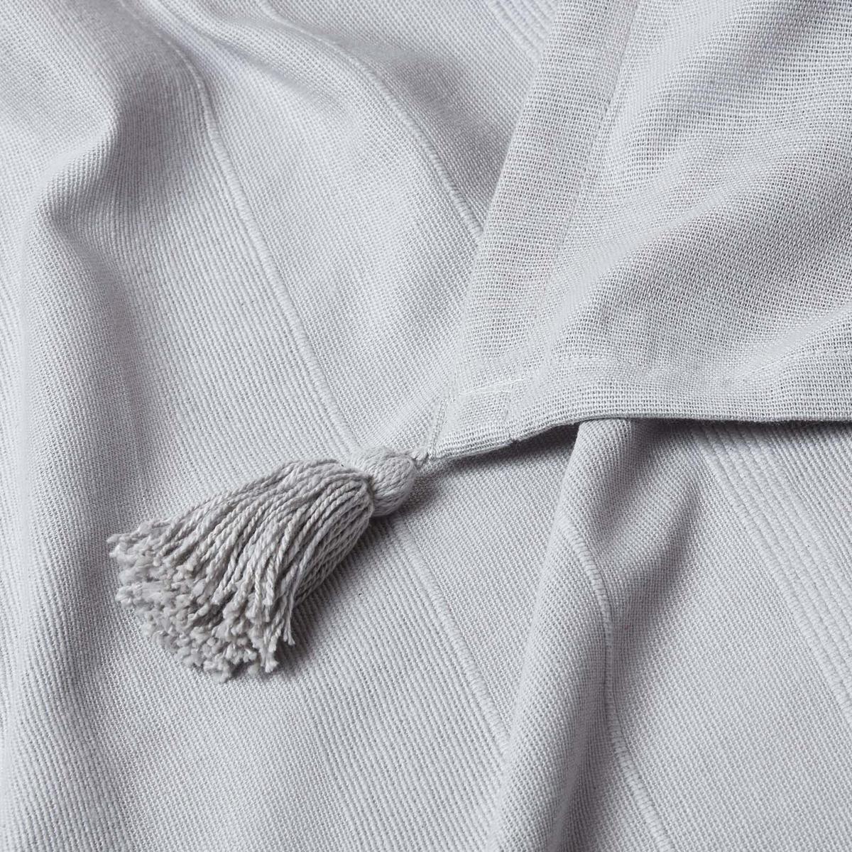ÜBERWURF Rajput 225/255 cm, 100% Baumwolle - Hellgrau, Textil (225/255cm) - Homescapes