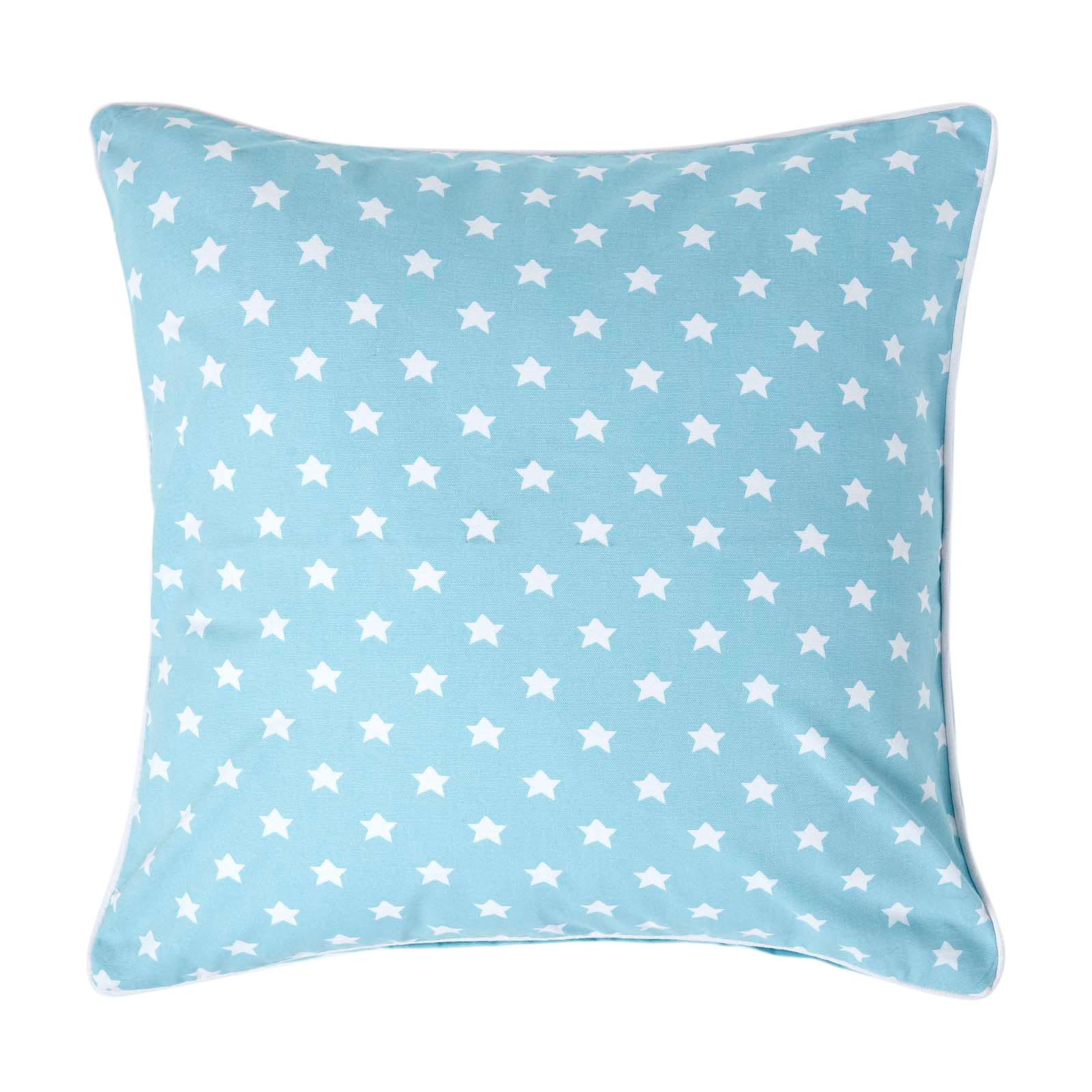 KISSENHÜLLE Sterne 60/60 cm, 100% Baumwolle - Blau, Textil (60/60cm) - Homescapes