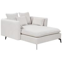 XXL-SESSEL hellbeige/schwarz Charmes - Beige/Schwarz, Textil (124/72/159cm) - Beliani