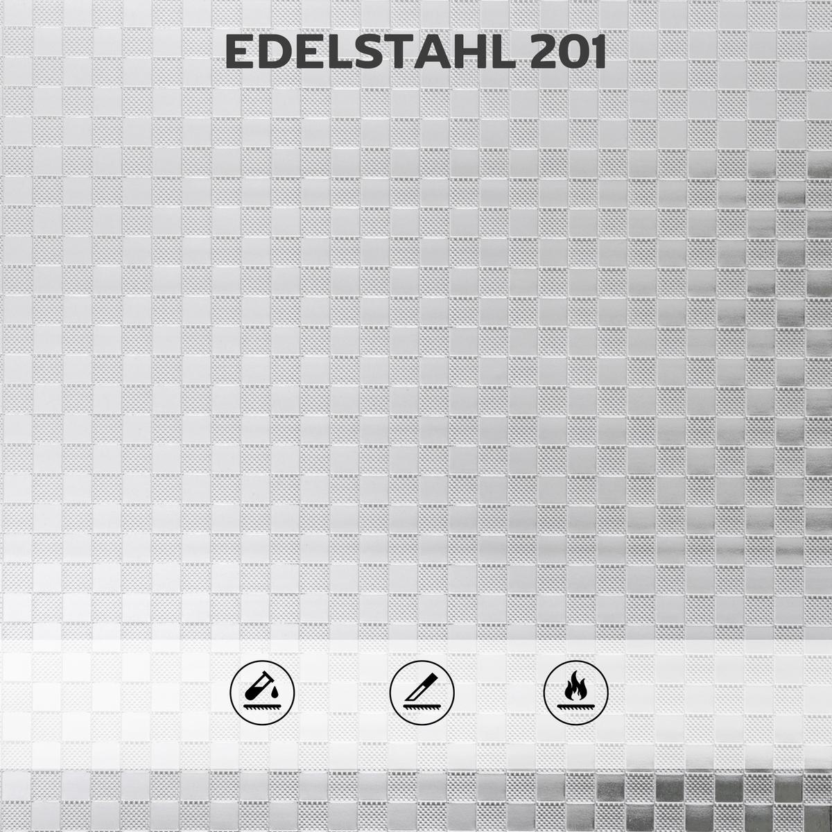 SERVIERWAGEN Edelstahl Silber - Silberfarben, Metall (35/100/60cm) - HOMCOM