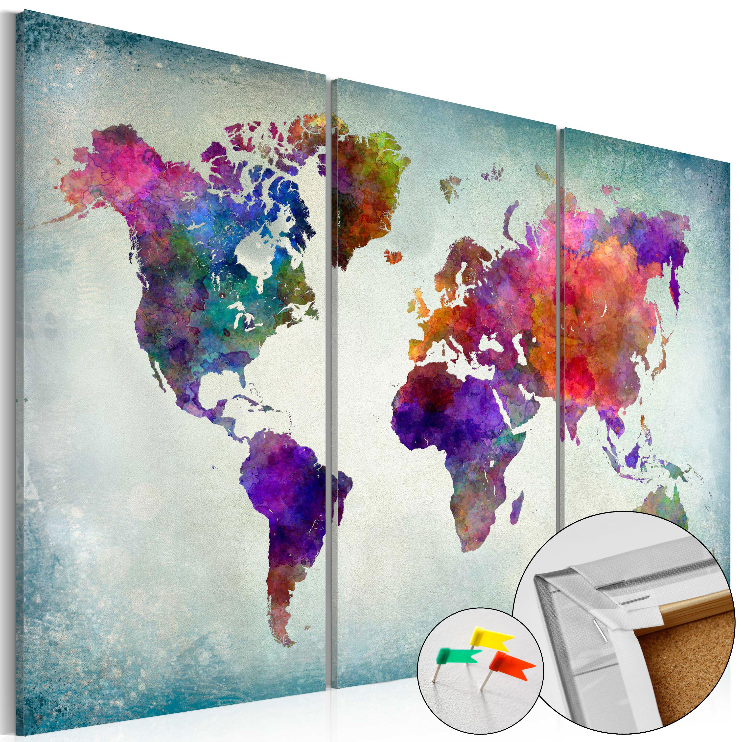 PINNWANDBILDER Bunt 120/80 cm - Multicolor, Naturmaterialien/Textil (120/80cm) - KUNSTLOFT