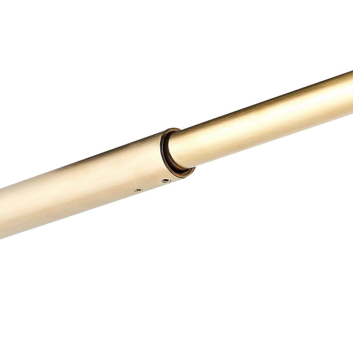 DUSCHWAND 90/190 cm Gold Ahaus - Transparent/Goldfarben, Glas (90/190cm) - Beliani