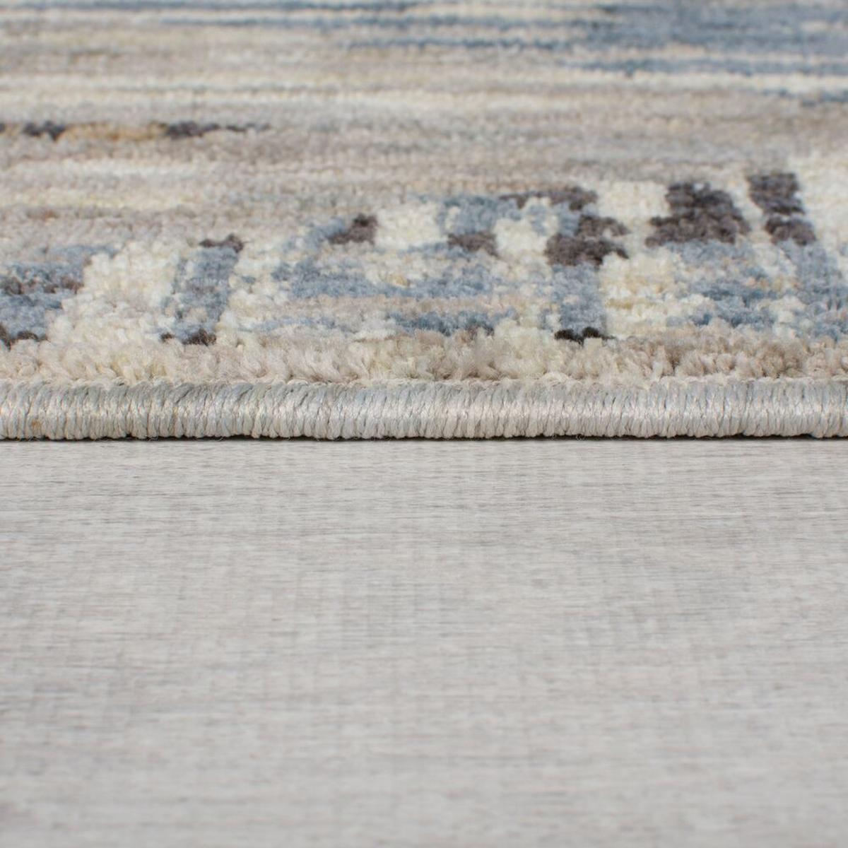 TEPPICH WYE, geometrisch, Blau-Grau, 200 x 290 cm - Blau, Textil (200/290cm) - KADIMA DESIGN