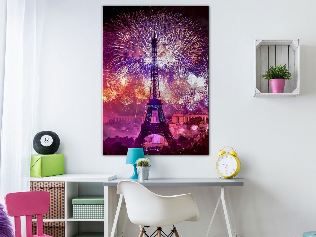 KUNSTDRUCK Bunt 40/60 cm - Multicolor, Textil (40/60cm) - KUNSTLOFT