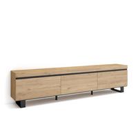 LOWBOARD, Tv-Schrank, Eiche, 240/35/57cm - Eichefarben, Holzwerkstoff (240/57/35cm) - Skraut Home