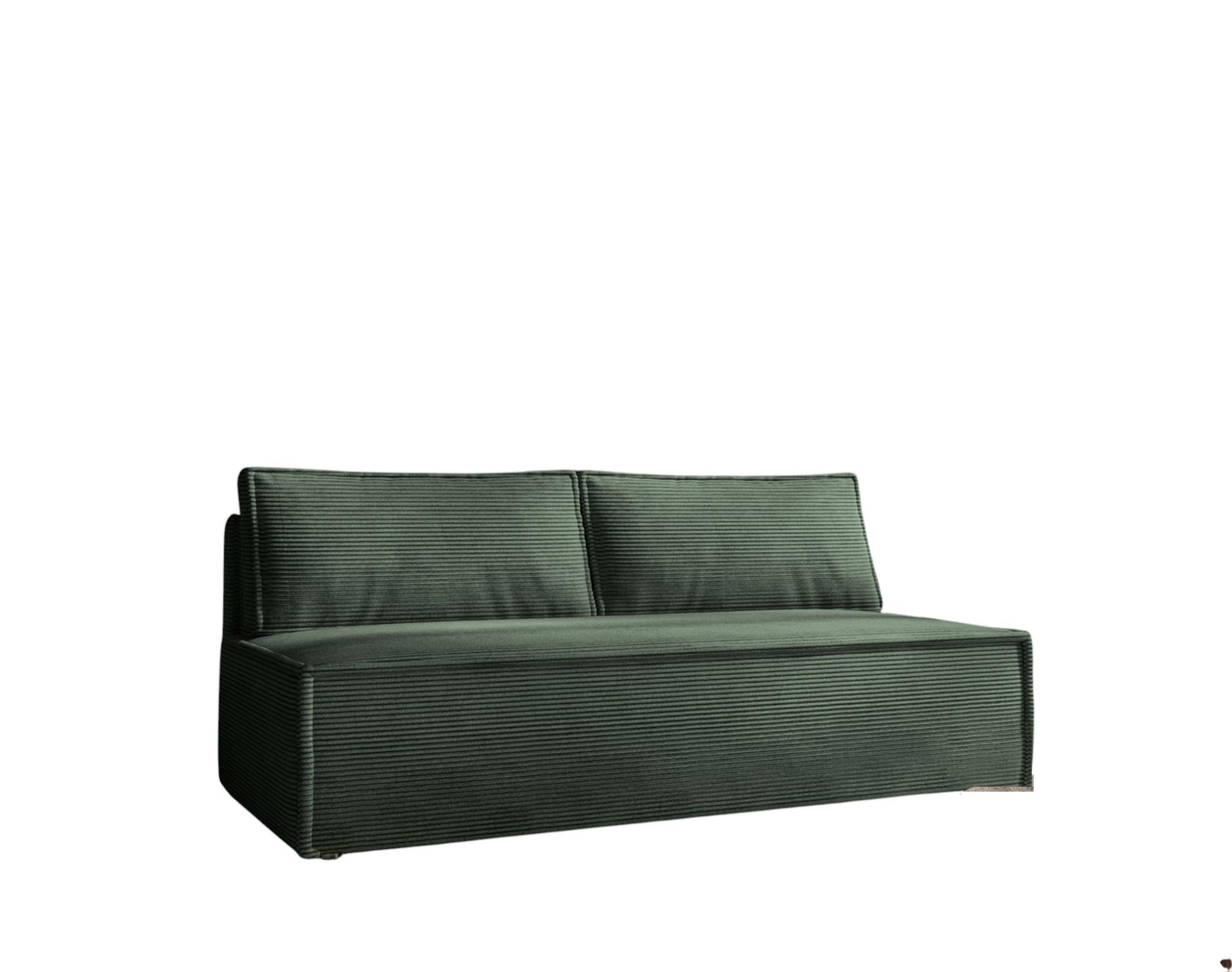 SCHLAFSOFA Amanda In Zoom - Grün, Holzwerkstoff/Textil (200/89/100cm) - Fun Möbel